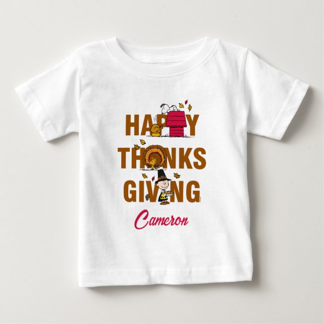 Erdnüsse | Happy Thanksgiving Combo Baby T-shirt (Vorderseite)