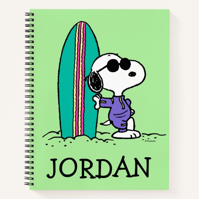 Erdnüsse | Hochwasser des Snoopy | Name hinzufügen Notizbuch (Vorderseite)