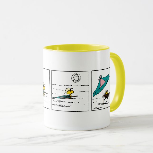 Erdnüsse | Holz am Strand Tasse (VorderseiteRechts)