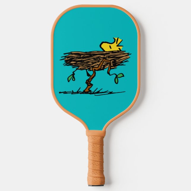 Erdnüsse | Holzabsperrung Pickleball Schläger (Vorderseite)