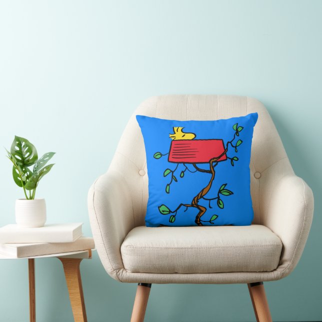 Erdnüsse | Holzeinschlag in Snoopy's Dish Kissen (Stuhl )