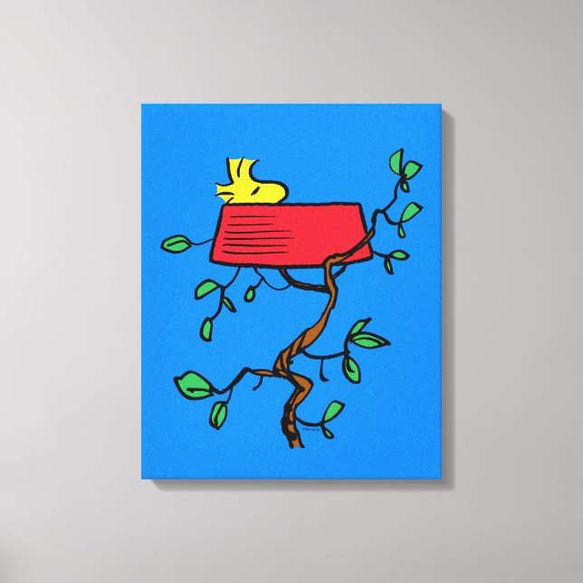 Erdnüsse | Holzeinschlag in Snoopy's Dish Leinwanddruck (Vorderseite)