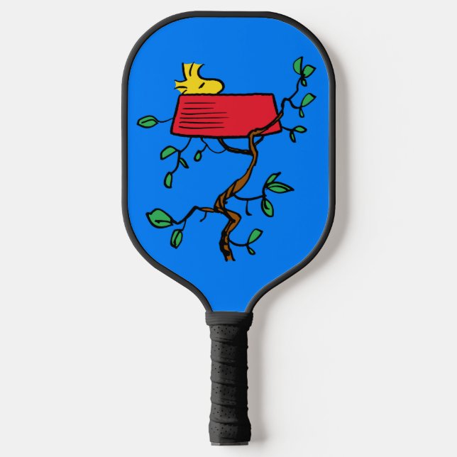 Erdnüsse | Holzeinschlag in Snoopy's Dish Pickleball Schläger (Vorderseite)