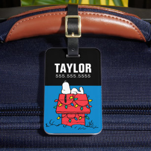 Erdnüsse   Hundehütte Snoopy mit Licht Gepäckanhänger