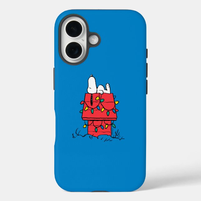 Erdnüsse | Hundehütte Snoopy mit Licht iPhone 16 Hülle (Rückseite)