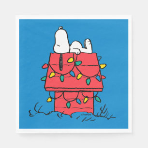 Erdnüsse Hundehütte Snoopy mit Licht Serviette