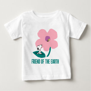 Erdnüsse   Illustrierung der Naturrosa Blume Baby T-shirt