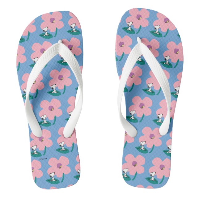 Erdnüsse | Illustrierung der Naturrosa Blume Flip Flops (Fußbett)