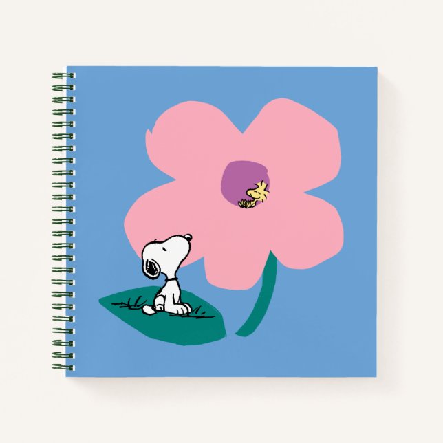 Erdnüsse | Illustrierung der Naturrosa Blume Notizbuch (Vorderseite)