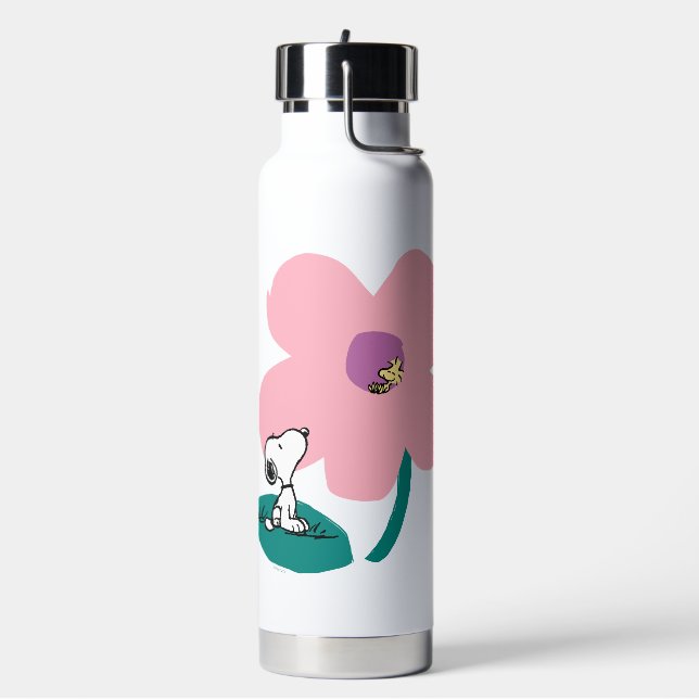 Erdnüsse | Illustrierung der Naturrosa Blume Trinkflasche (Links)