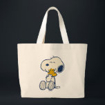 Erdnüsse im Blütenmuster Jumbo Stoffbeutel<br><div class="desc">Schauen Sie sich dieses niedliche Design mit Snoopy,  Woodstock,  Charlie Brown & Lucy in einem farbenfrohen Blumenmuster an.</div>