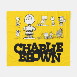 Erdnüsse   Immer Charlie Brown Fleecedecke