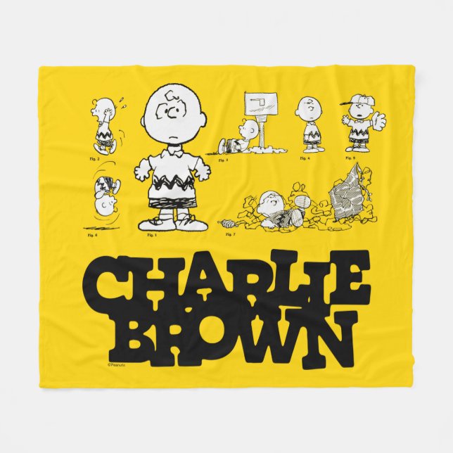 Erdnüsse | Immer Charlie Brown Fleecedecke (Vorderseite (Horizontal))