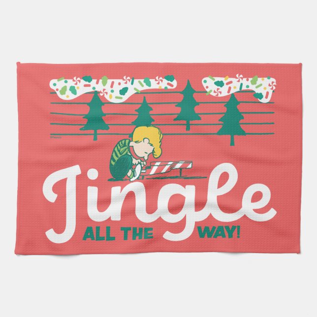 Erdnüsse | Jingle All The Way Geschirrtuch (Horizontal)