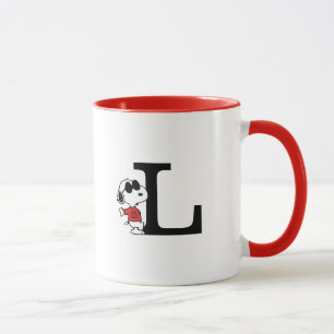 Erdnüsse   "Joe Cool" Stehend   Monogramm L Tasse
