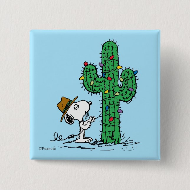Erdnüsse | Kakteen Holiday Button (Vorderseite)
