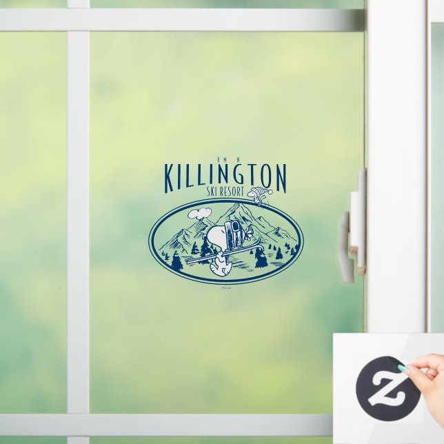 Erdnüsse | Killington Ski Resort Vermont Fensteraufkleber (Zuhause)