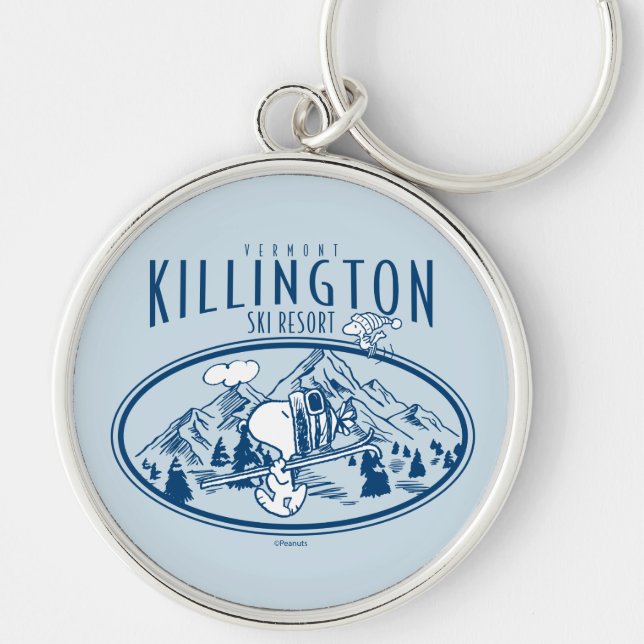 Erdnüsse | Killington Ski Resort Vermont Schlüsselanhänger (Vorne)