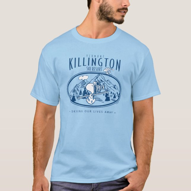 Erdnüsse | Killington Ski Resort Vermont T-Shirt (Vorderseite)