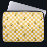Erdnüsse | Kontrollierte Holzflagge Laptopschutzhülle<br><div class="desc">Karo dieses lustige Design aus Erdnüssen mit Woodstock.</div>