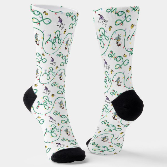 Erdnüsse | Leuchtendes Weihnachtsmuster für die Li Socken (Gewinkelt)