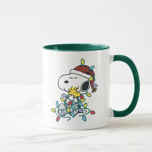 Erdnüsse | Leuchtendes Weihnachtsmuster für die Li Tasse (Rechts)