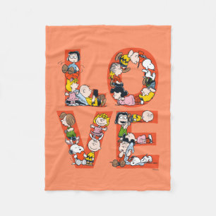 Erdnüsse - LIEBE Fleecedecke