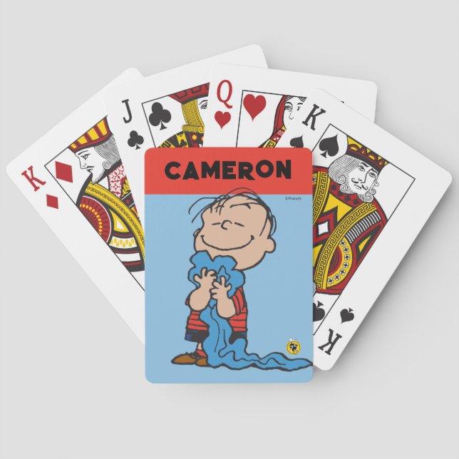 Erdnüsse | Linus Blanket Lächeln Spielkarten (Rückseite)