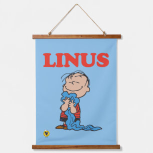 Erdnüsse Linus Blanket Smile Wandteppich Mit Holzrahmen