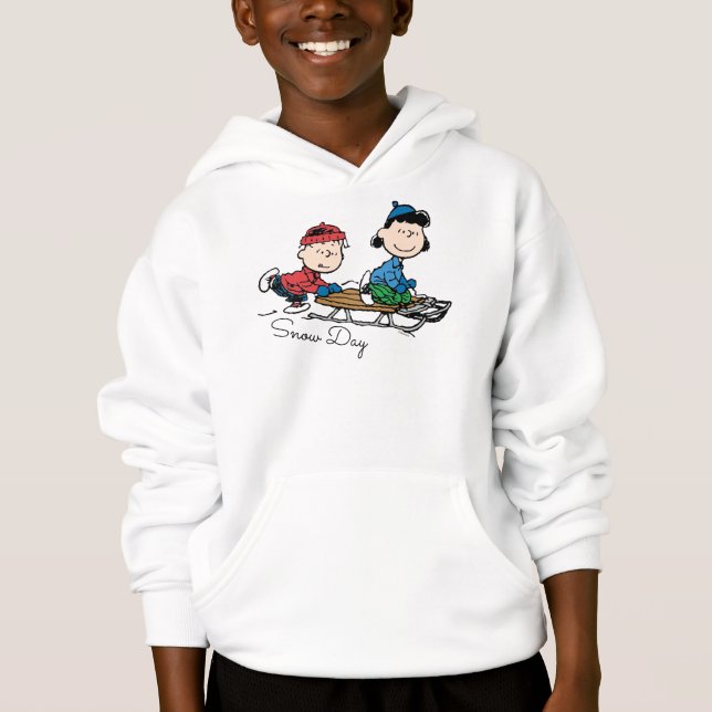 Erdnüsse | Linus & Lucy Sled Riding Hoodie (Vorderseite)