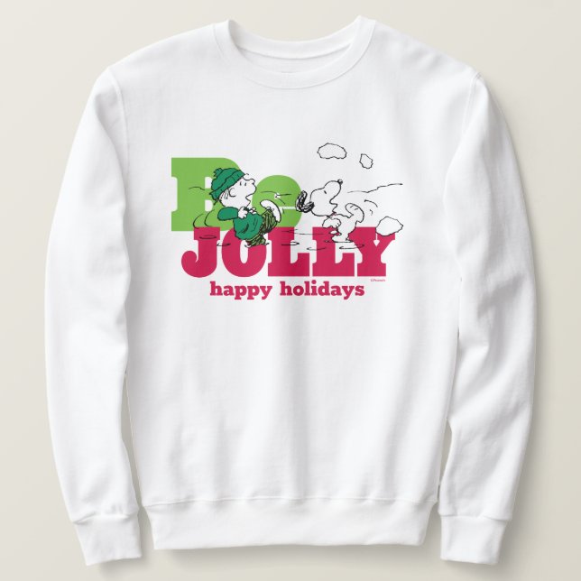 Erdnüsse | Linus & Snoopy Be Jolly Sweatshirt (Design vorne)