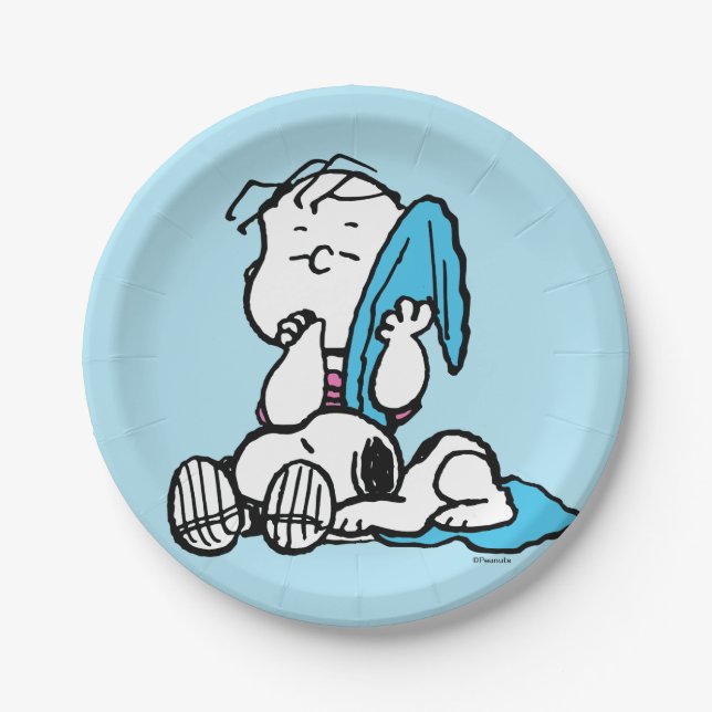 Erdnüsse | Linus & Snoopy Pappteller (Vorderseite)