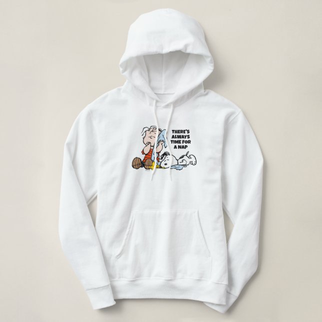 Erdnüsse | Linus, Snoopy und Holz Hoodie (Design vorne)