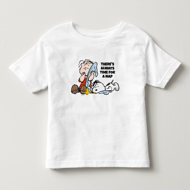 Erdnüsse | Linus, Snoopy und Holzschnitzerei Kleinkind T-shirt (Vorderseite)