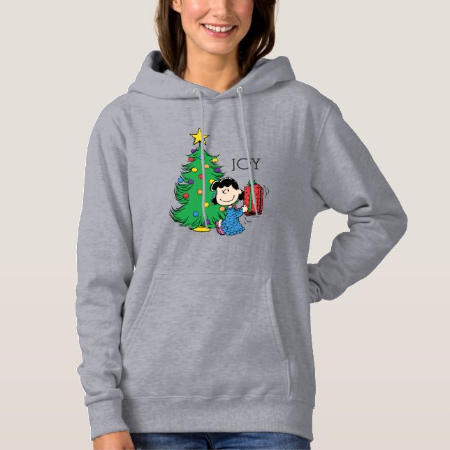 Erdnüsse | Lucy Christmas Tree Hoodie (Vorderseite)