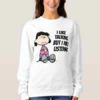 Erdnüsse | Lucy mit überquerten Waffen