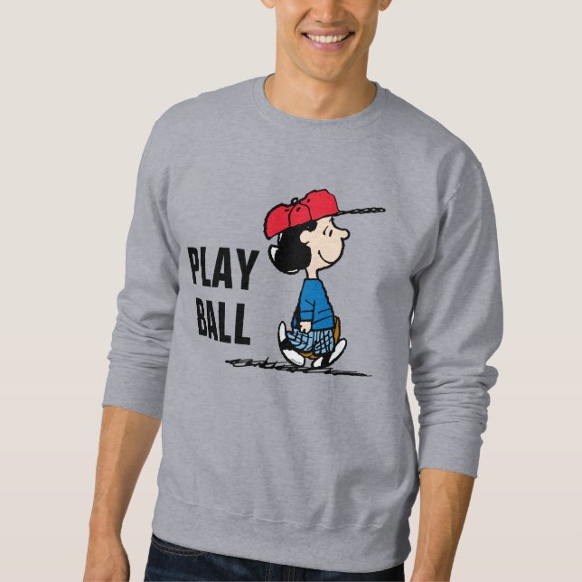 Erdnüsse | Lucy Playing Baseball Sweatshirt (Vorderseite)