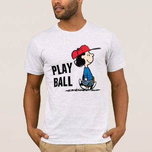 Erdnüsse   Lucy Playing Baseball T-Shirt