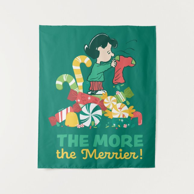 Erdnüsse | Lucy the More the Merrier Wandteppich (Vorderseite)