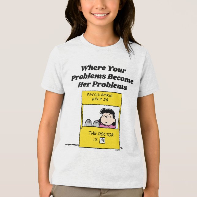 Erdnüsse | Lucy und der Arzt ist in Tri-Blend Shirt (Vorderseite)