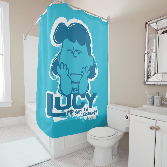 Erdnüsse | Lucy Wer sagt, ich bin Crabby? Duschvorhang (Beispiel)