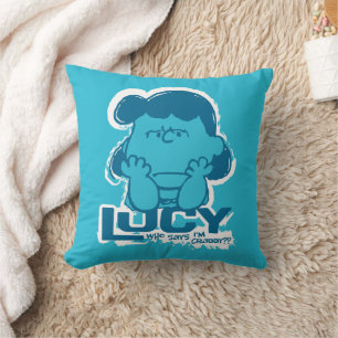 Erdnüsse   Lucy Wer sagt, ich bin Crabby? Kissen