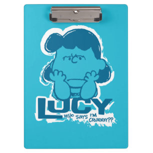 Erdnüsse Lucy Wer sagt, ich bin Crabby? Klemmbrett