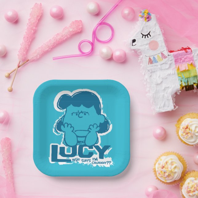 Erdnüsse | Lucy Wer sagt, ich bin Crabby? Pappteller (Party)