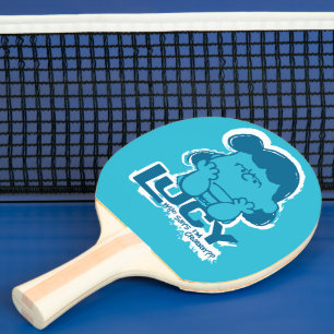 Erdnüsse Lucy Wer sagt, ich bin Crabby? Tischtennis Schläger