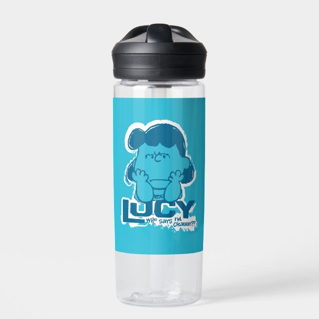 Erdnüsse | Lucy Wer sagt, ich bin Crabby? Trinkflasche (Vorderseite)
