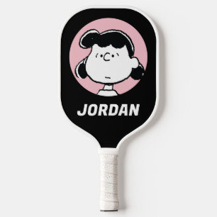 Erdnüsse Lucy's Faces Name hinzufügen Pickleball Schläger