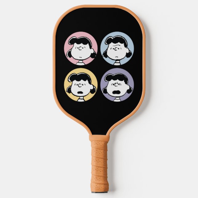 Erdnüsse | Lucy's Faces Pickleball Schläger (Vorderseite)