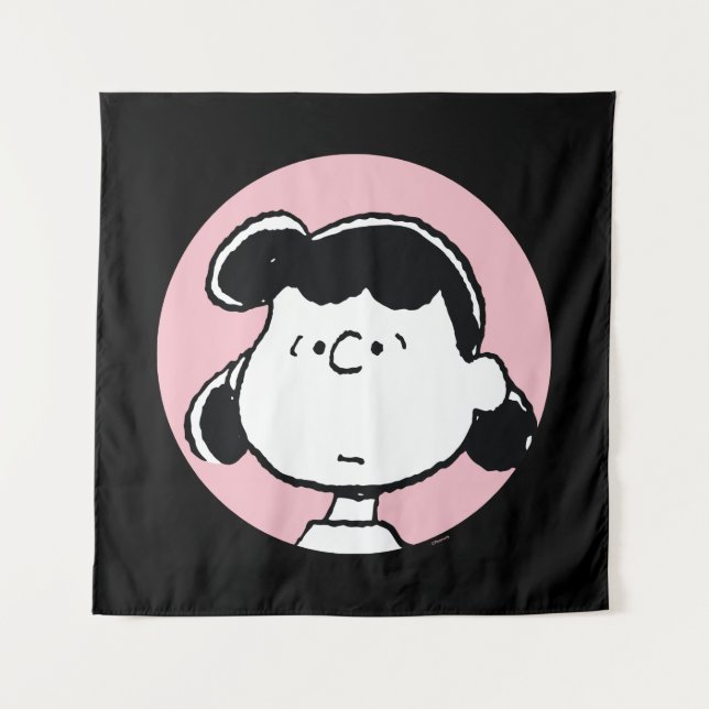Erdnüsse | Lucy's Faces Wandteppich (Vorderseite)