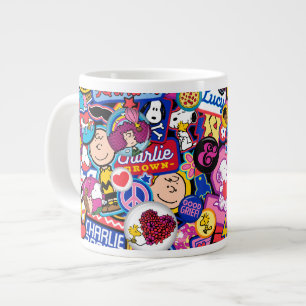 Erdnüsse   Mixtape Patch Pattern Jumbo-Tasse